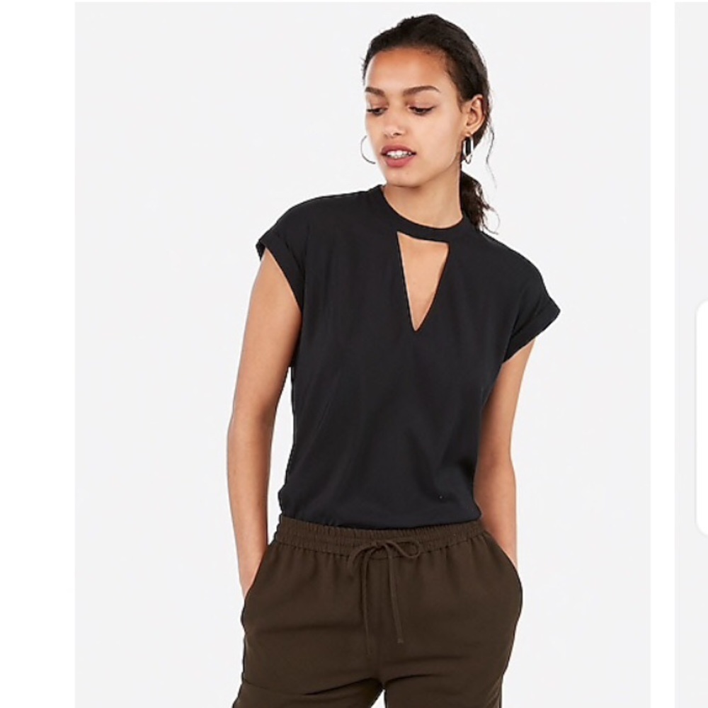 SOLD NWOT Express Choker Neck Blouse